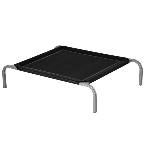 Cama elevada para cães PawHut, preta