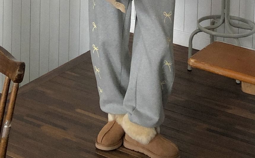 PINPI - Harem-joggingbroek met trekkoord en strikprint