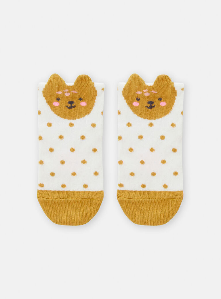 Chaussettes à petit pois pour bébé fille
