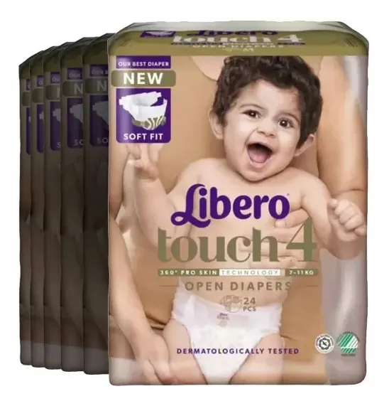 Libero Touch 4 Åben Ble - 8 x 24 stk.