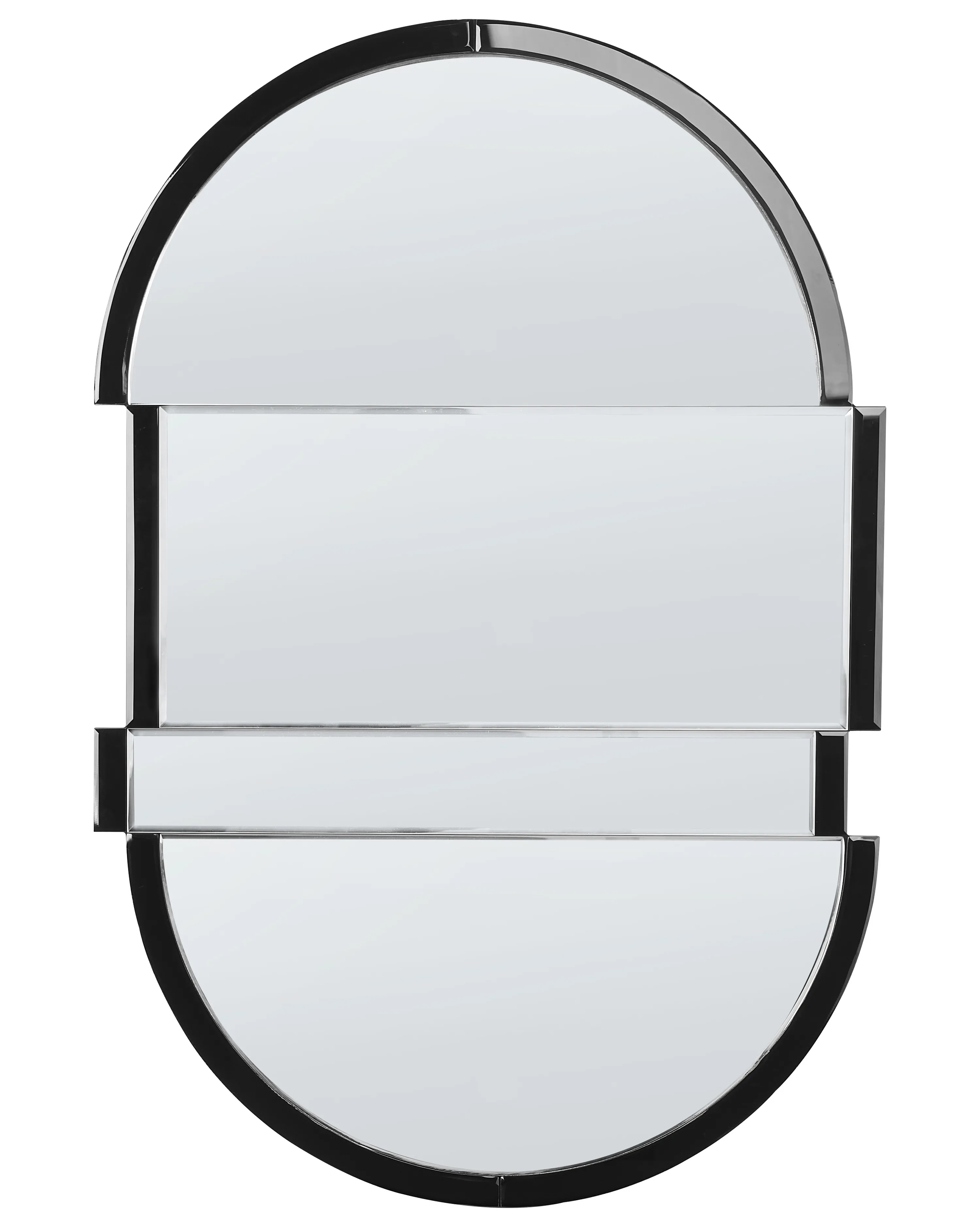 Wandspiegel MICHERY 60 cm 90 cm Zwart