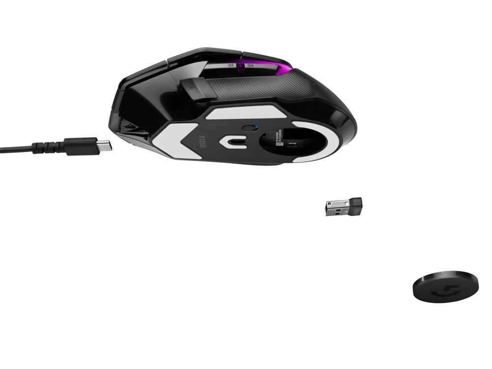 Logitech - G502 X PLUS Wireless Gaming Mouse - Black