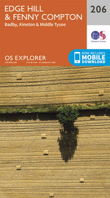 Edge Hill and Fenny Compton - OS Explorer Map 206 (Sheet map, folded)