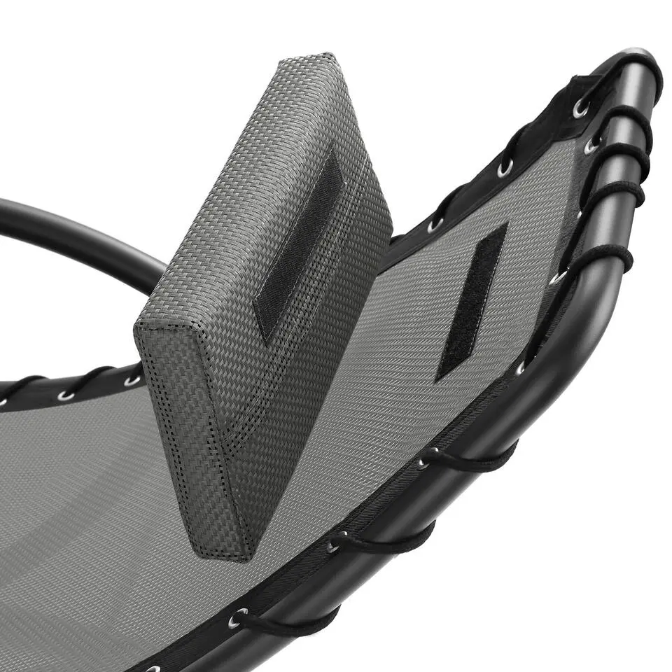 tectake Ligstoel Toulon, ergonomisch, schommelfunctie, Grijs