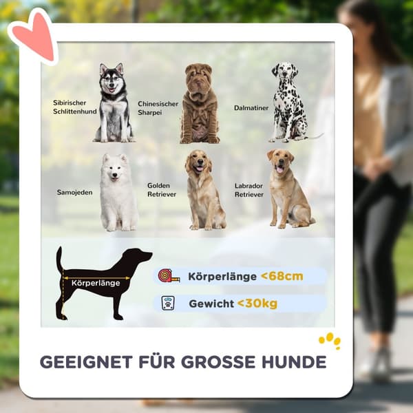 Hundevogn hundevogn sammenleggbar for store hunder og katter opp til 30 kg kattevogn med puter mesh vinduer dører oppbevaringspose kattevogn med sikke