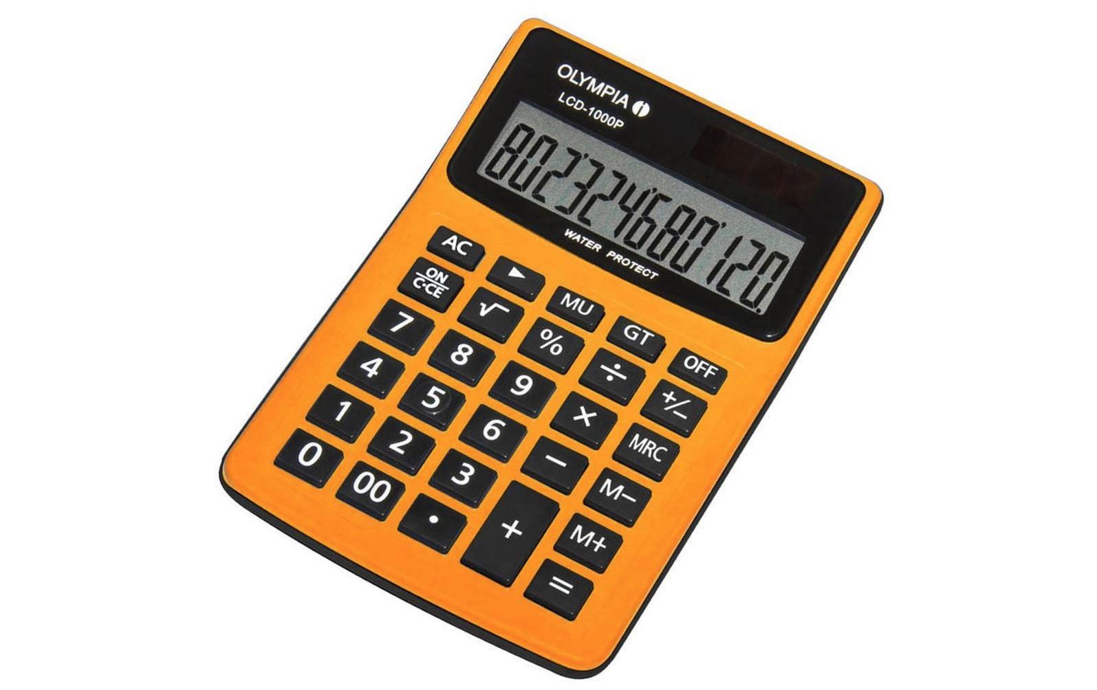 Taschenrechner LCD 1000PBatterie- und solarbetriebener Tischrechner