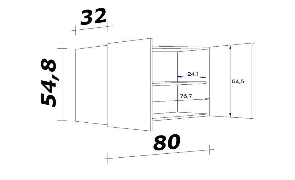 Hängeschrank Spa 80 cm