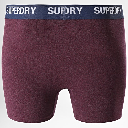 Lot De 2 Boxers Classic Bordeaux Rouge