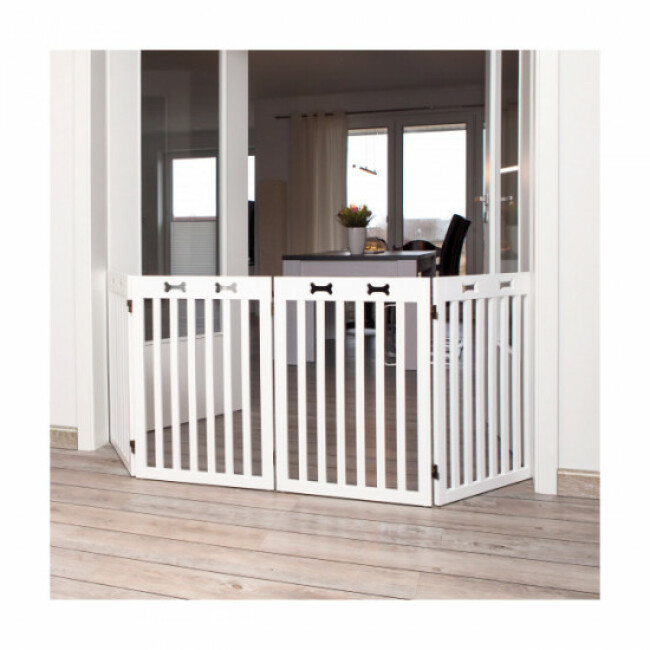 Barrière pliable et réglable pour chien Trixie