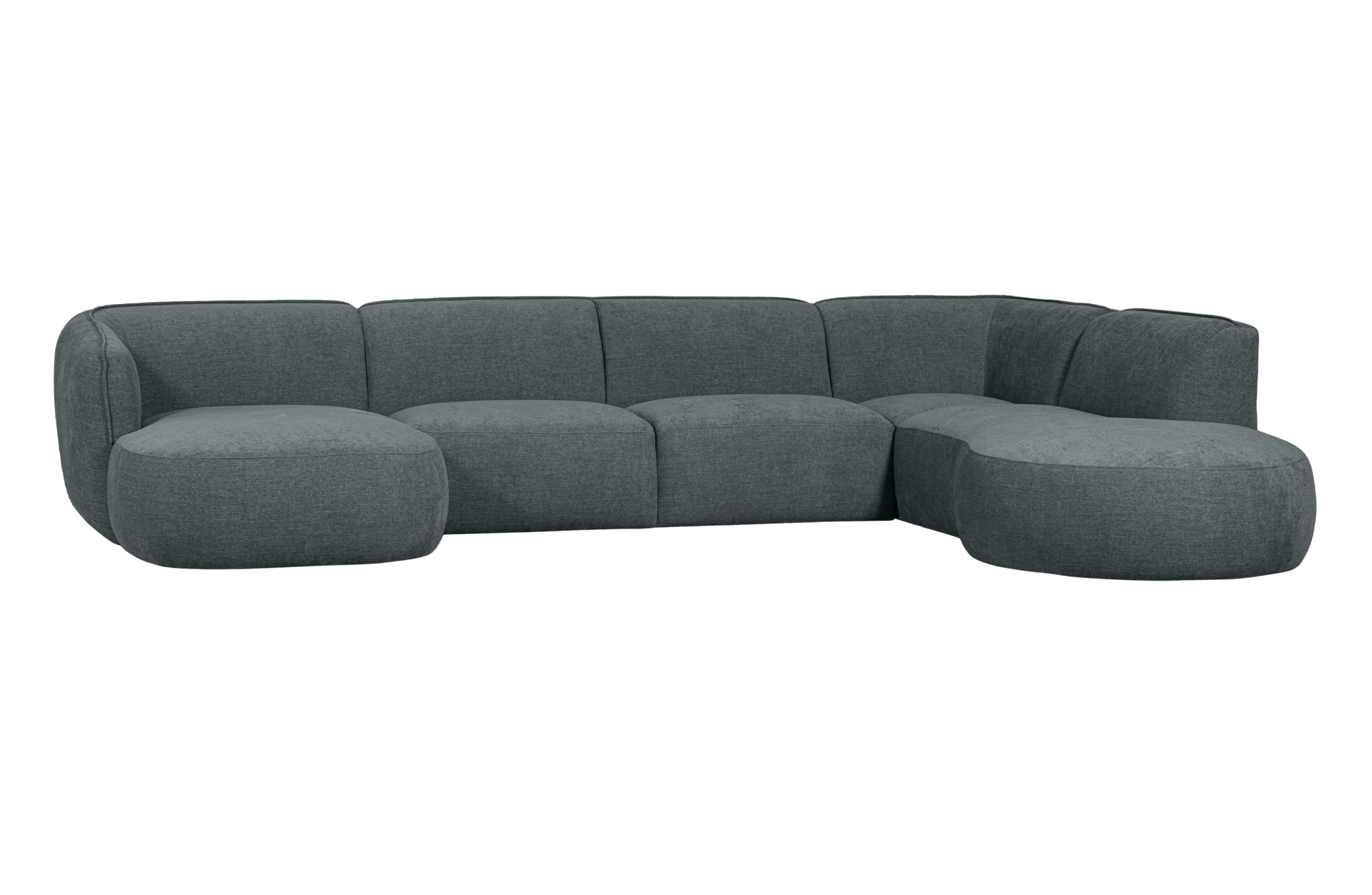 WOOOD Exclusive u-vorm bank Polly rechts Polly bank u-vorm rechts - Blauw/Groen