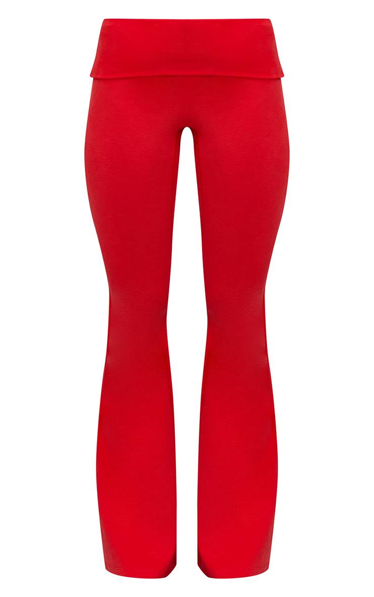 Rouge Pantalon De Yoga En Coton Doux Mélange Prune Profond