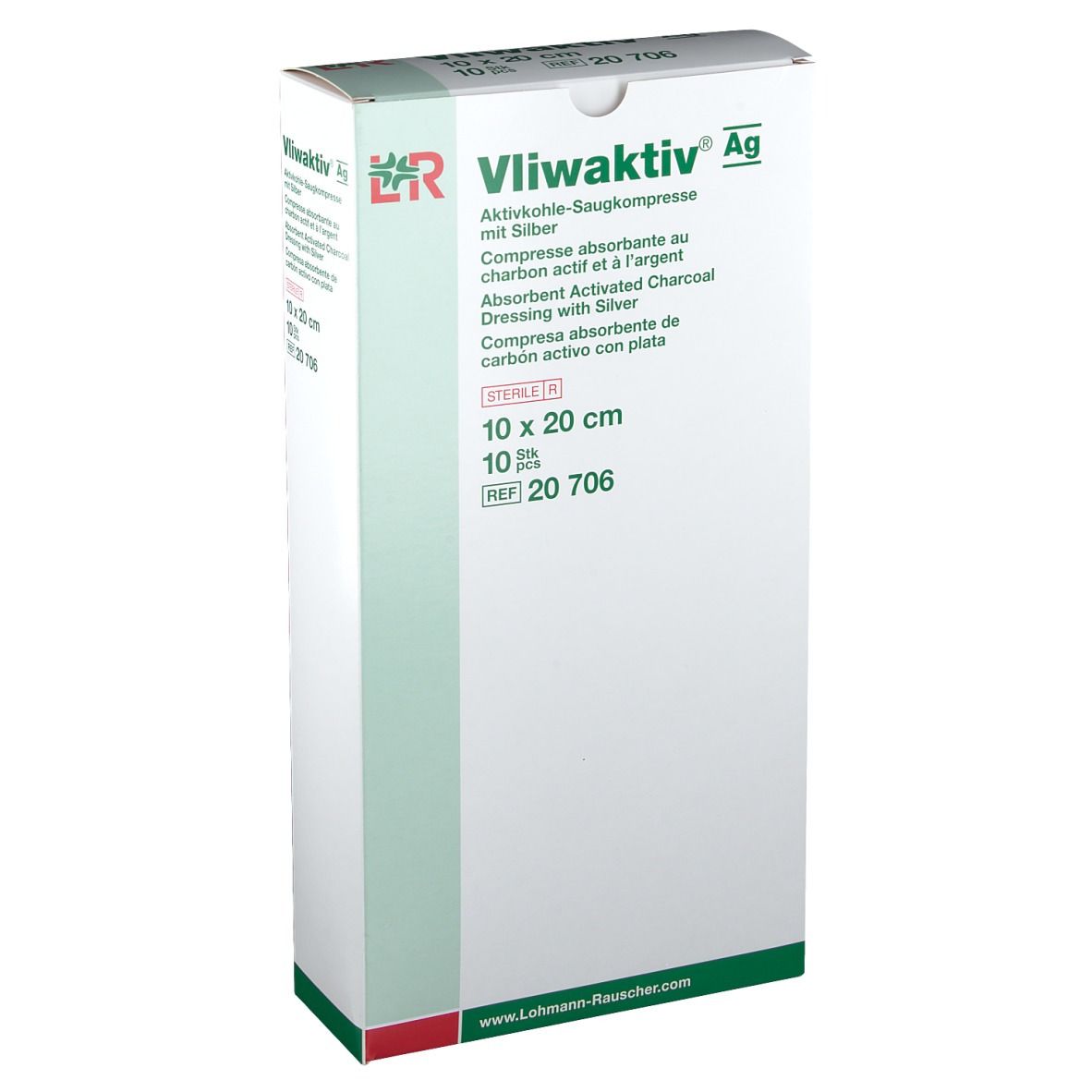 Vliwaktiv® AG Saugkompresse 10 cm x 20 cm