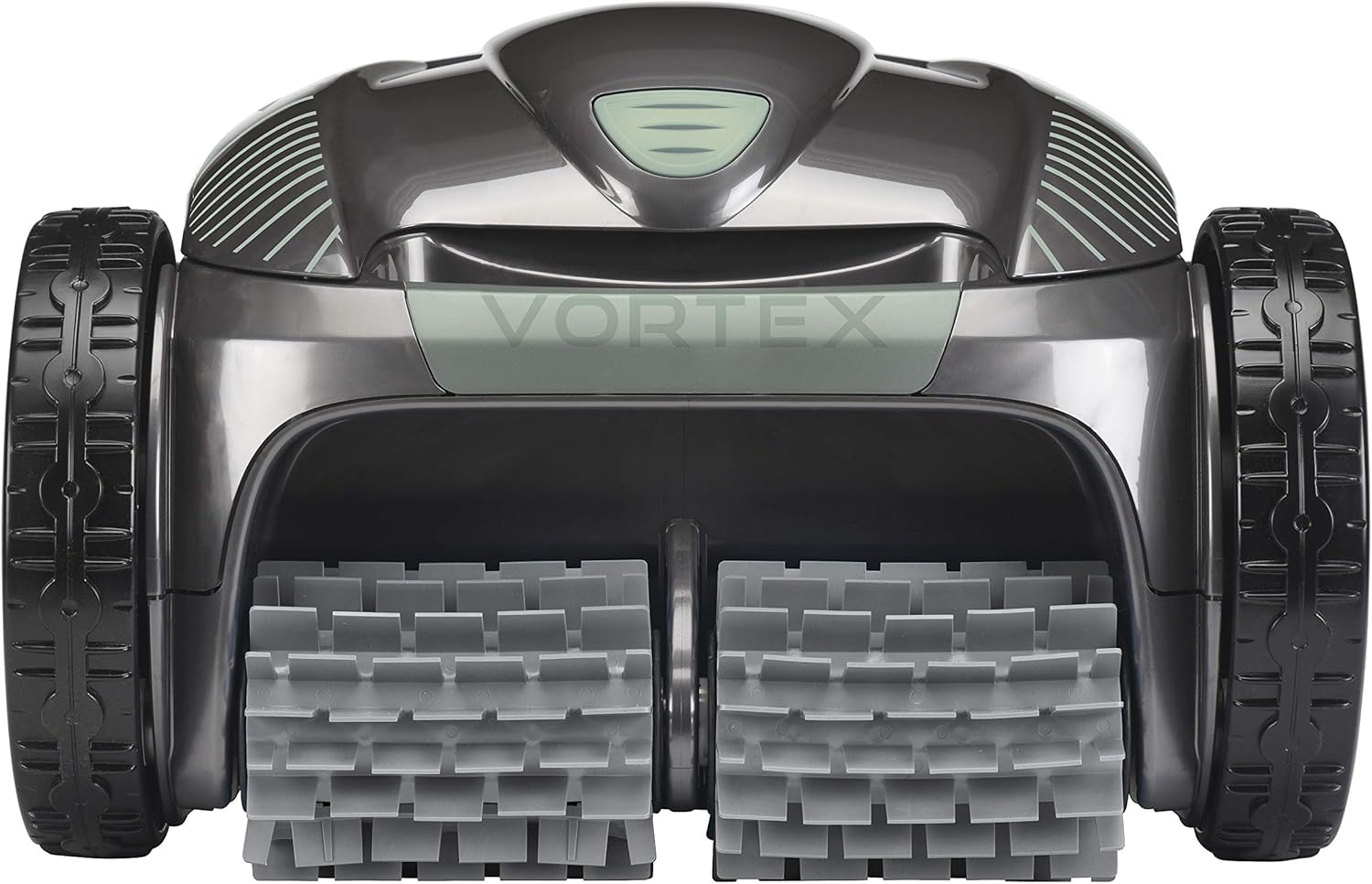 Zodiac Vortex AV35050 Robot nettoyeur autonome pour piscines jusqu’à 12 x 6 m, Nettoie le fond, les parois et la ligne d’eau et avec charriot, couleur gris