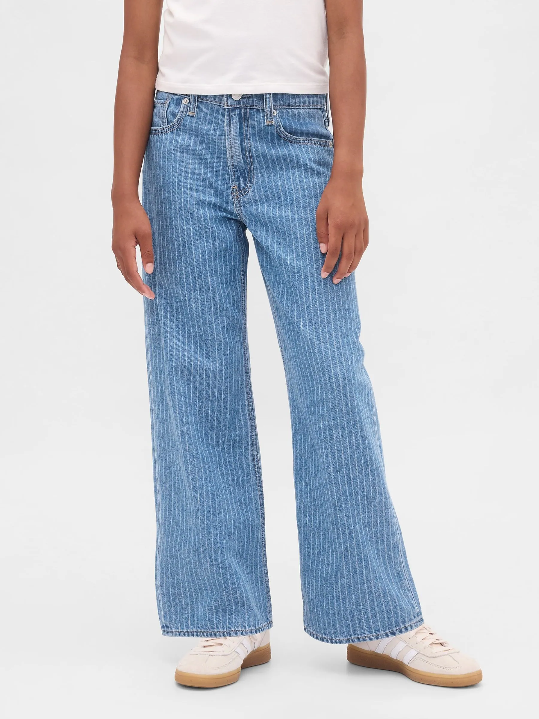 Gap Stride jeans met lage taille en wijde pijpen (5-13jr)