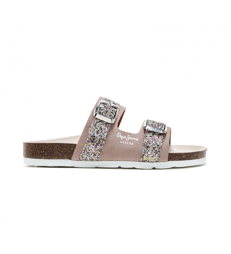Sandálias Pepe Jeans Bio Glitter Nude