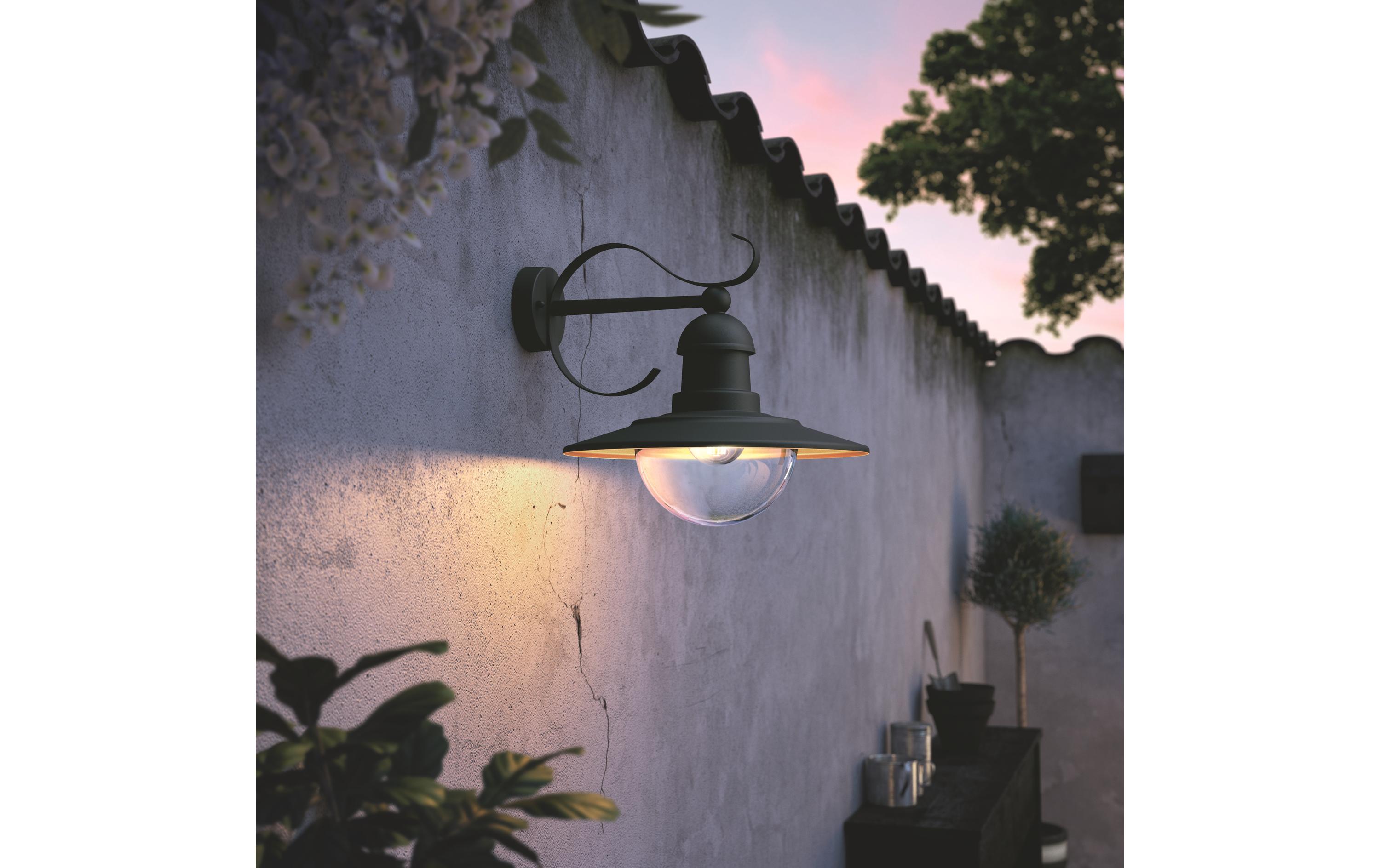 Topiary Wandlleuchte Schwarz, exkl. LMWandleuchte für den Aussenbereich, max. 1x 60 W, E-27-Sockel, ohne Leuchtmittel