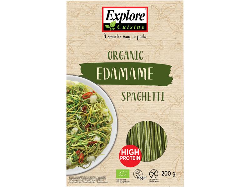 Explore Cuisine Teigwaren Bio Spaghetti aus Edamamebohnen 2 Aromatische Pasta auf Edamamebasis