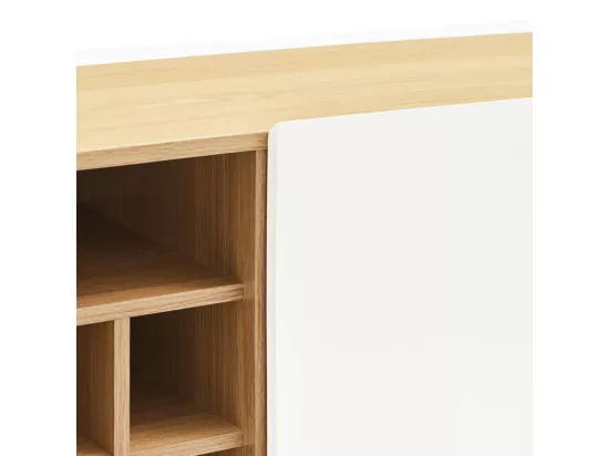 Arista - Casier à bouteilles en bois : Couleur - Blanc