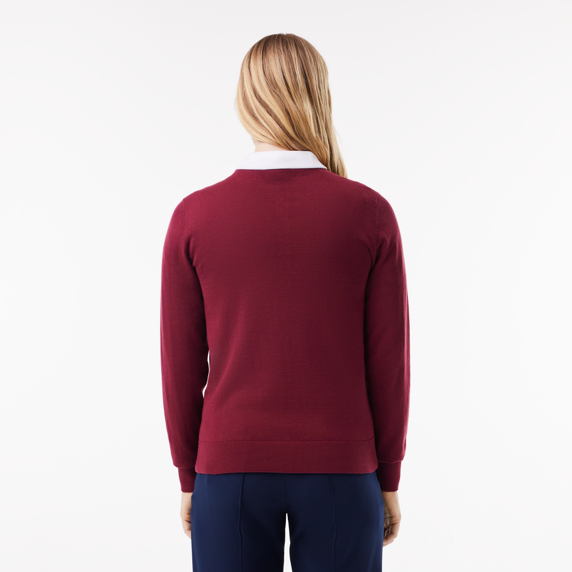 Pull Golf en coton Pima Pullovers - Rouge - Lacoste - Femme