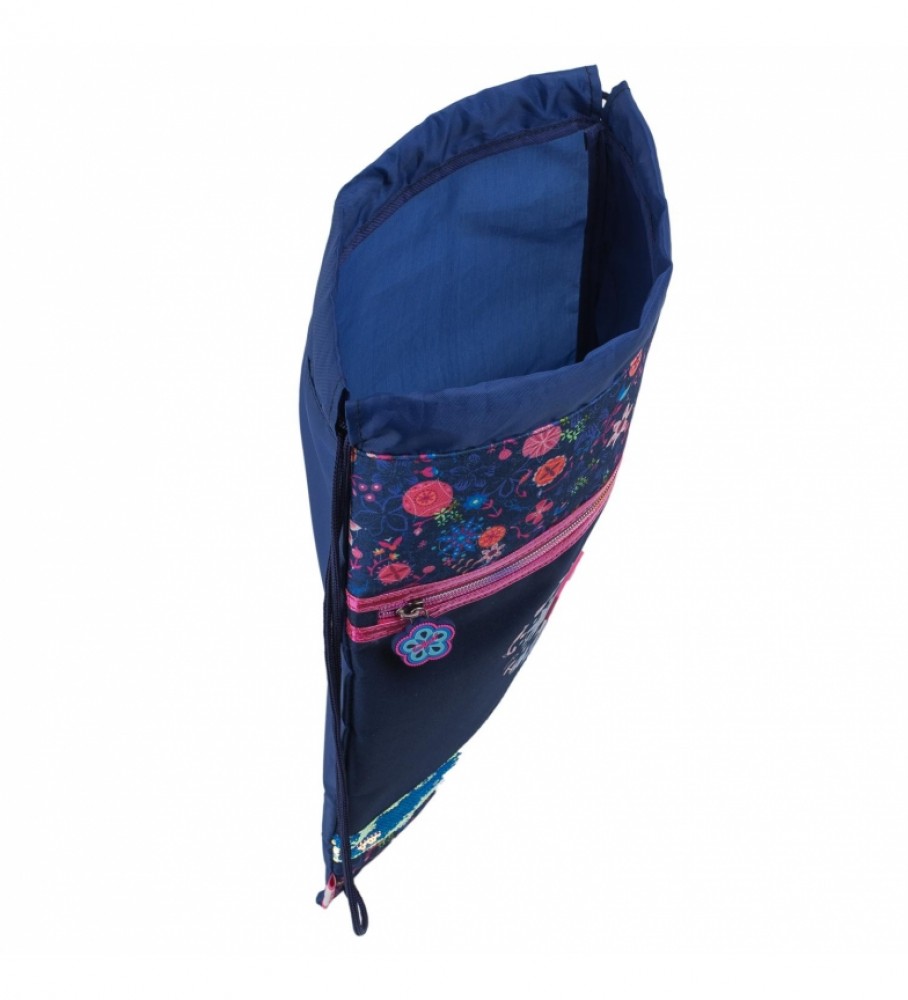 Mochila com cordão Skpat 131541 Azul Marinho - 23x25x10cm -