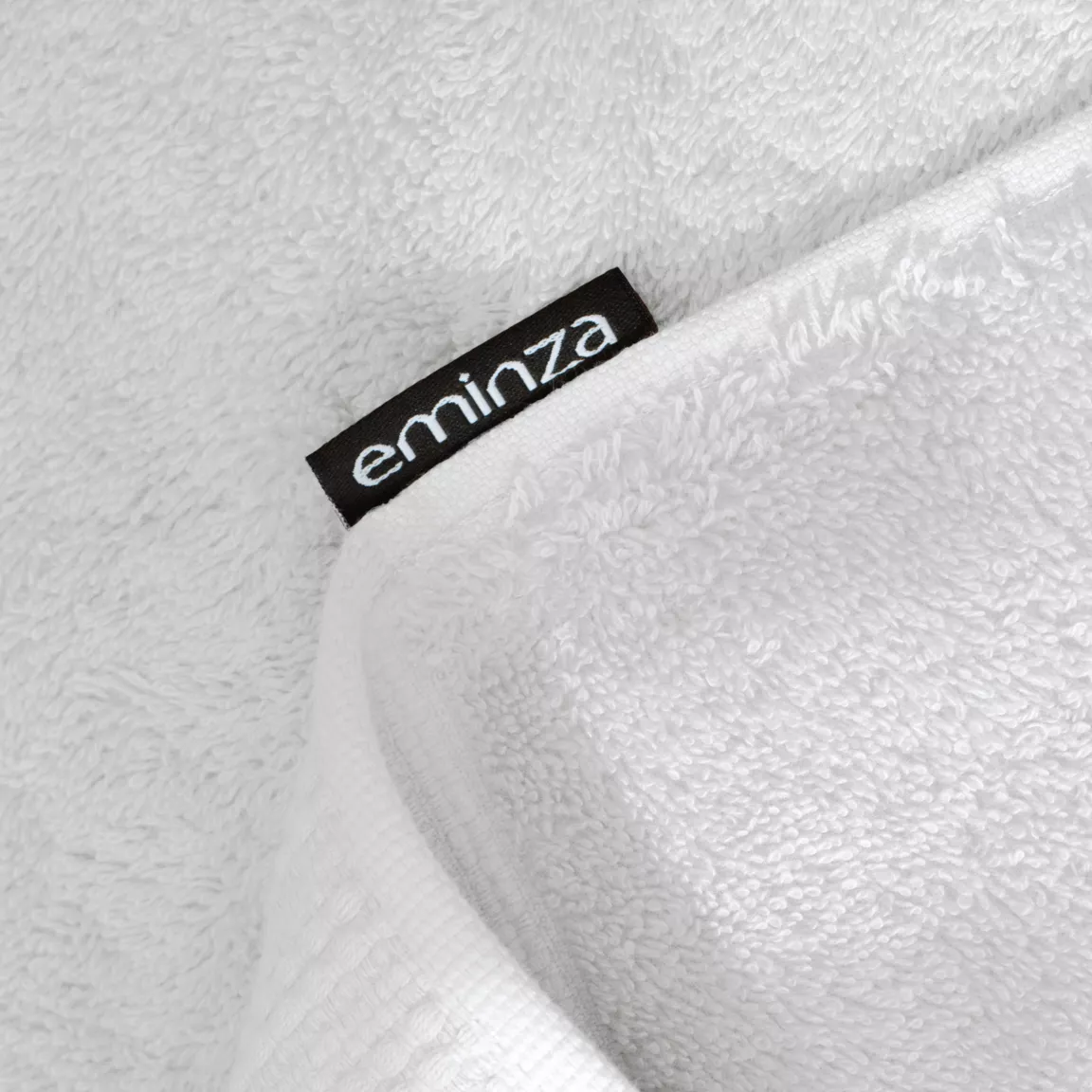 Serviette de bain coton bio (30 x 50 cm) Méline Blanc chantilly