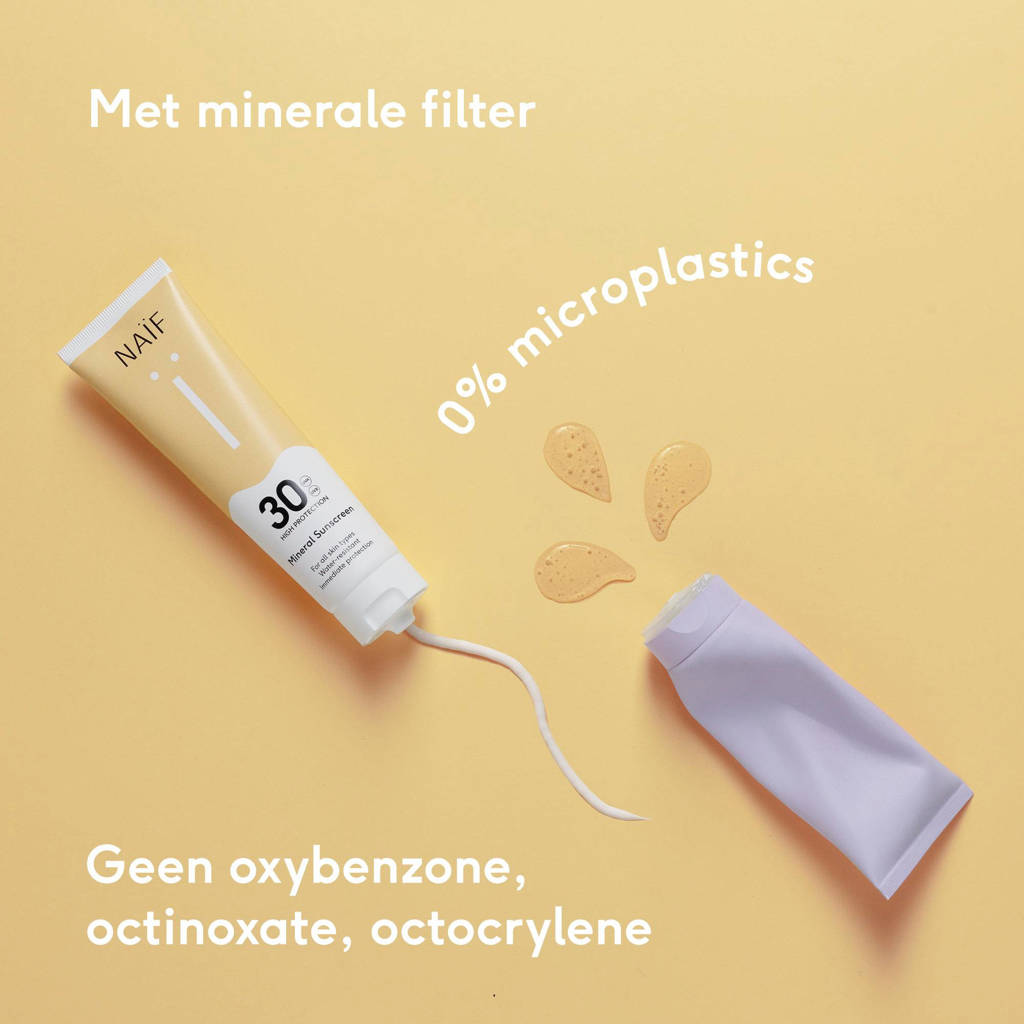 Erg tevredenminerale zonnebrandcrème factor 30 - 100 ml