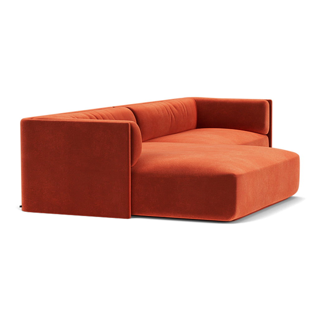 FÃST Bolster Hoekbank met Chaise Longue - Royal / Saffron