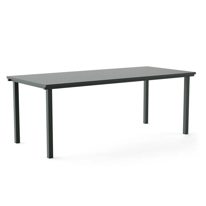 NINE - 19 Outdoors Dining Tisch, rechteckig, 200 x 90 cm, grün
