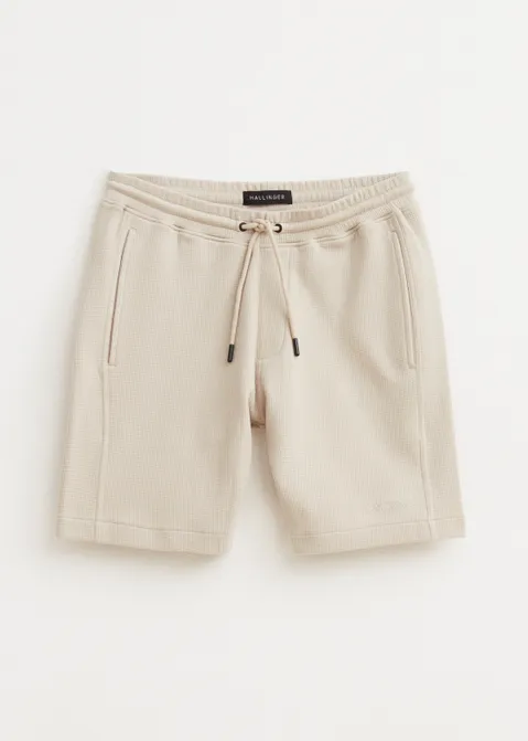Waffle korte broek zand (ZND.L)