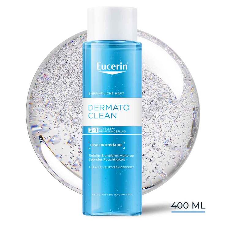 Eucerin Dermatoclean Hyal.Miz.Reinigungsfluid 3in1, 400 ml