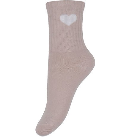 Minymo Socken - 2er-Pack - Shell m. Herz