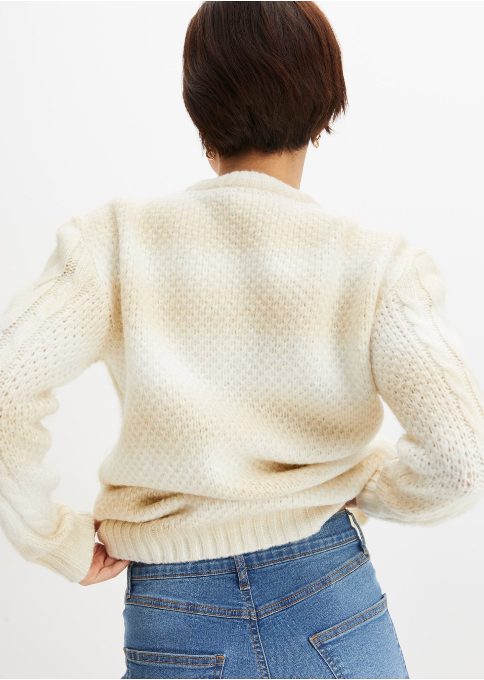 Pull avec effet chiné