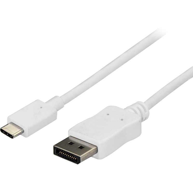 StarTech.com Câble adaptateur USB C vers DisplayPort de 1,8 m - 4K 60 Hz - Blanc