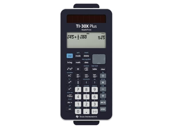 Texas Instruments TI-30X Pro MathPrint, Lomme, Vitenskaplig, 4 linjer, Batteri/Solcelle, Sort