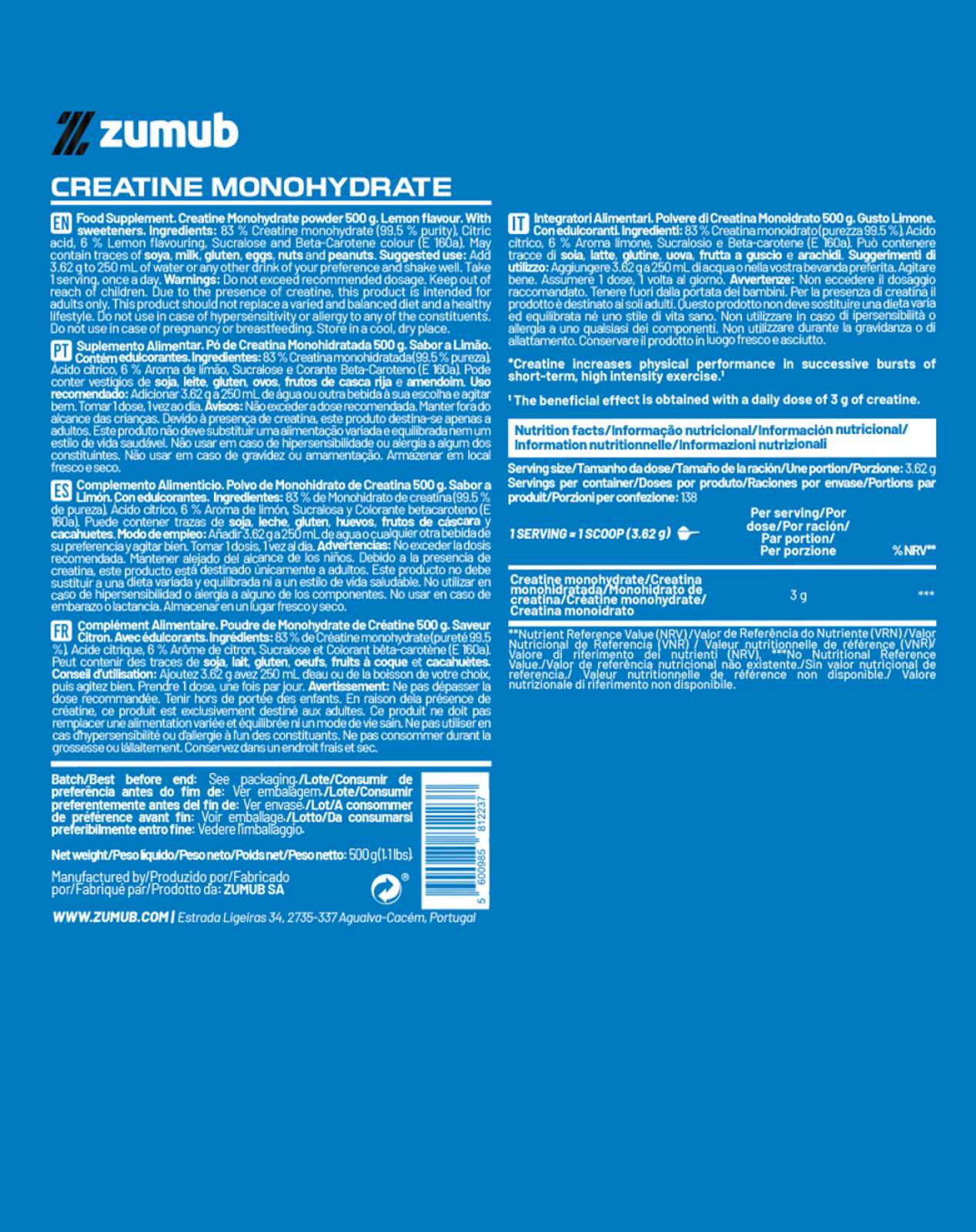Creatina Zumub 100 g