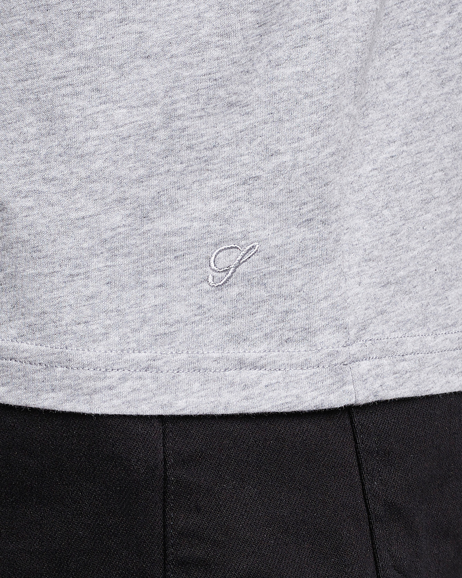 Stenströms Solid Cotton T-Shirt Grey Melange