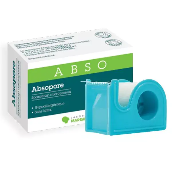 Fita adesiva microporosa hipoalergênica Marque Verte Absopore 2,5 cm x 5 m
