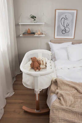 Moweo BLAKE Bedside Crib, Hvit