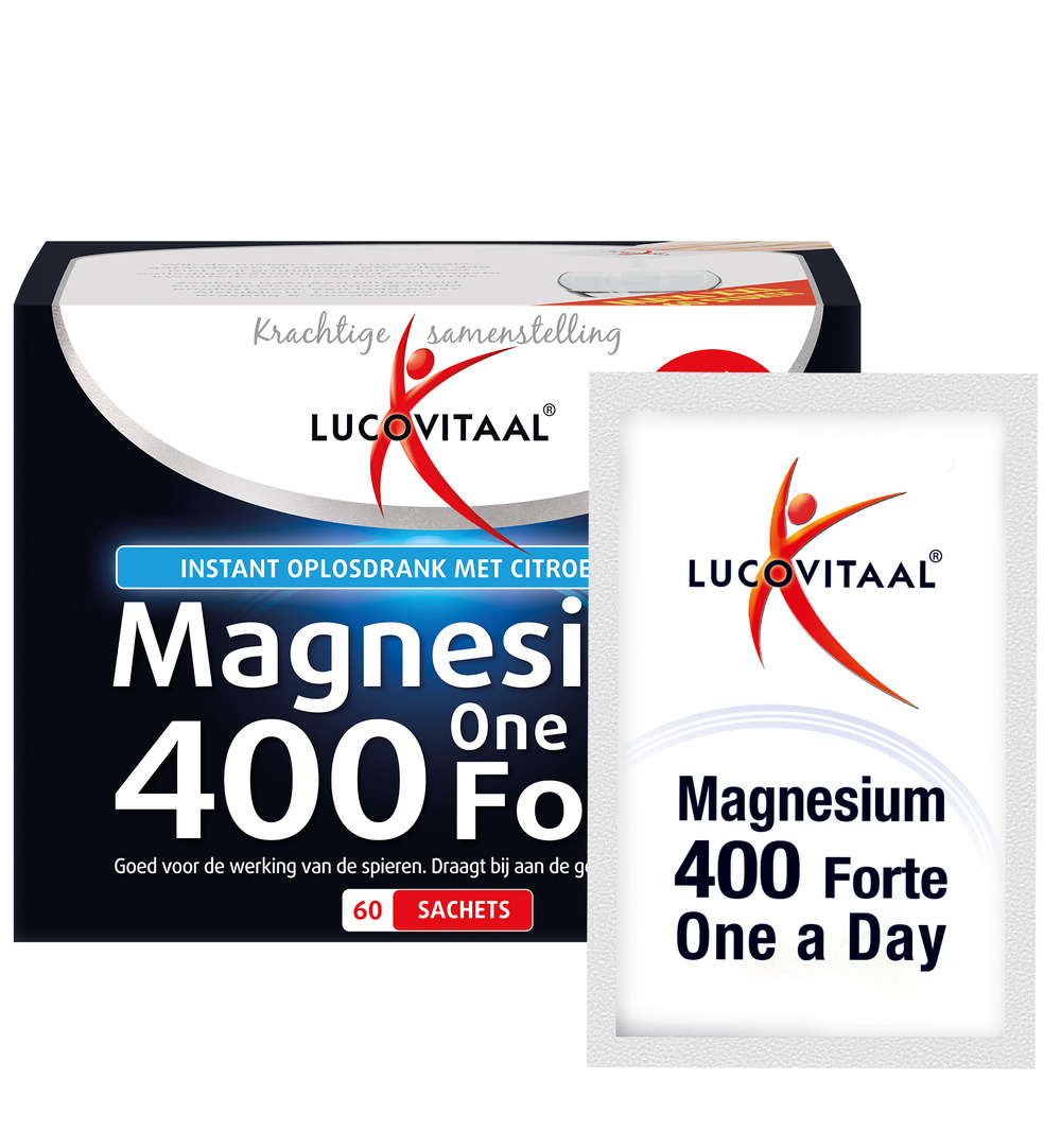 Lucovitaal Magnesium Citraat Poeder 400mg (60 zakjes)
