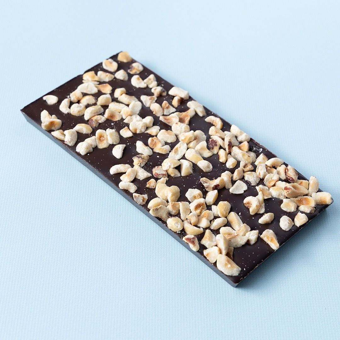 Chocoladereep puur 80% hazelnoot
