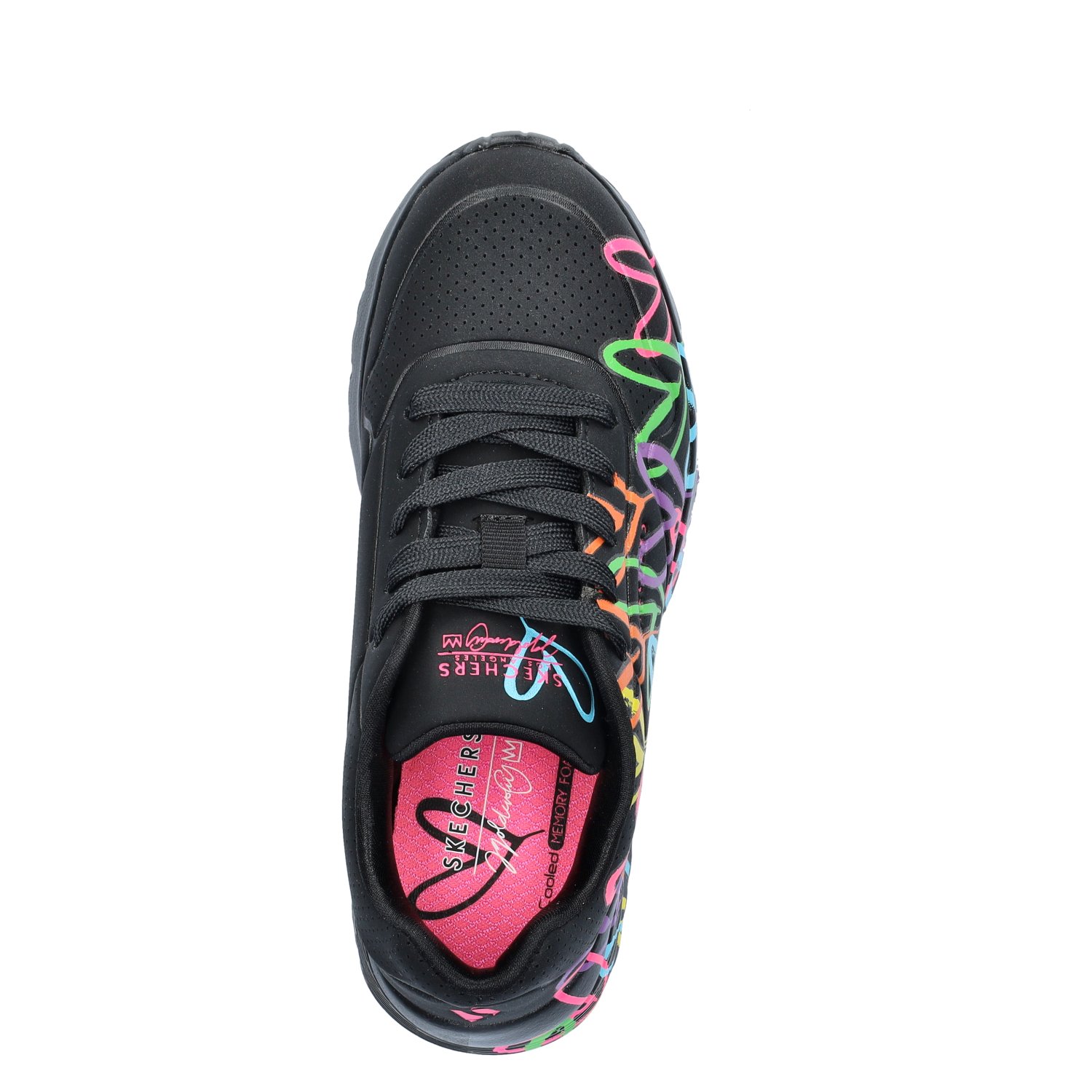 Uno Lite meisjes sneaker Skechers Zwart