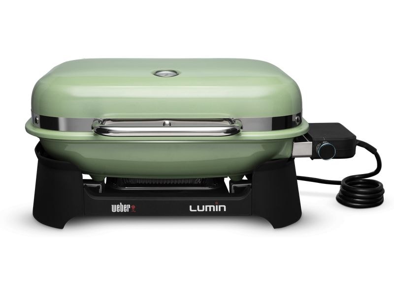 Weber Elektrogrill Lumin, Grün Mobiler Elektrogrill