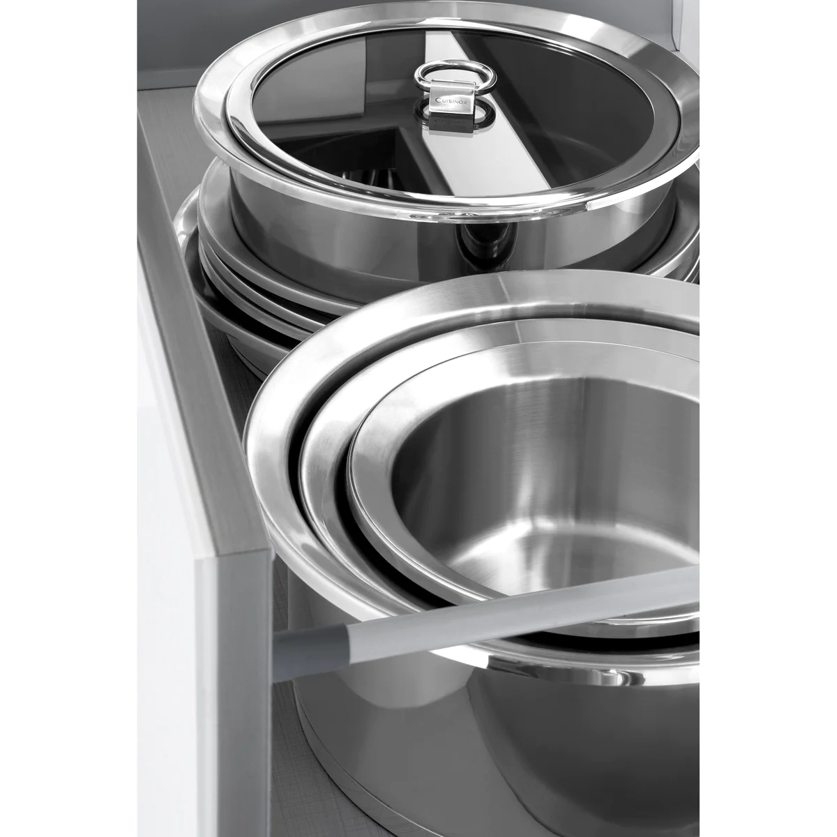 Ycône - Sauteuse 24cm inox revêtement Greblon C3 Cuisinox