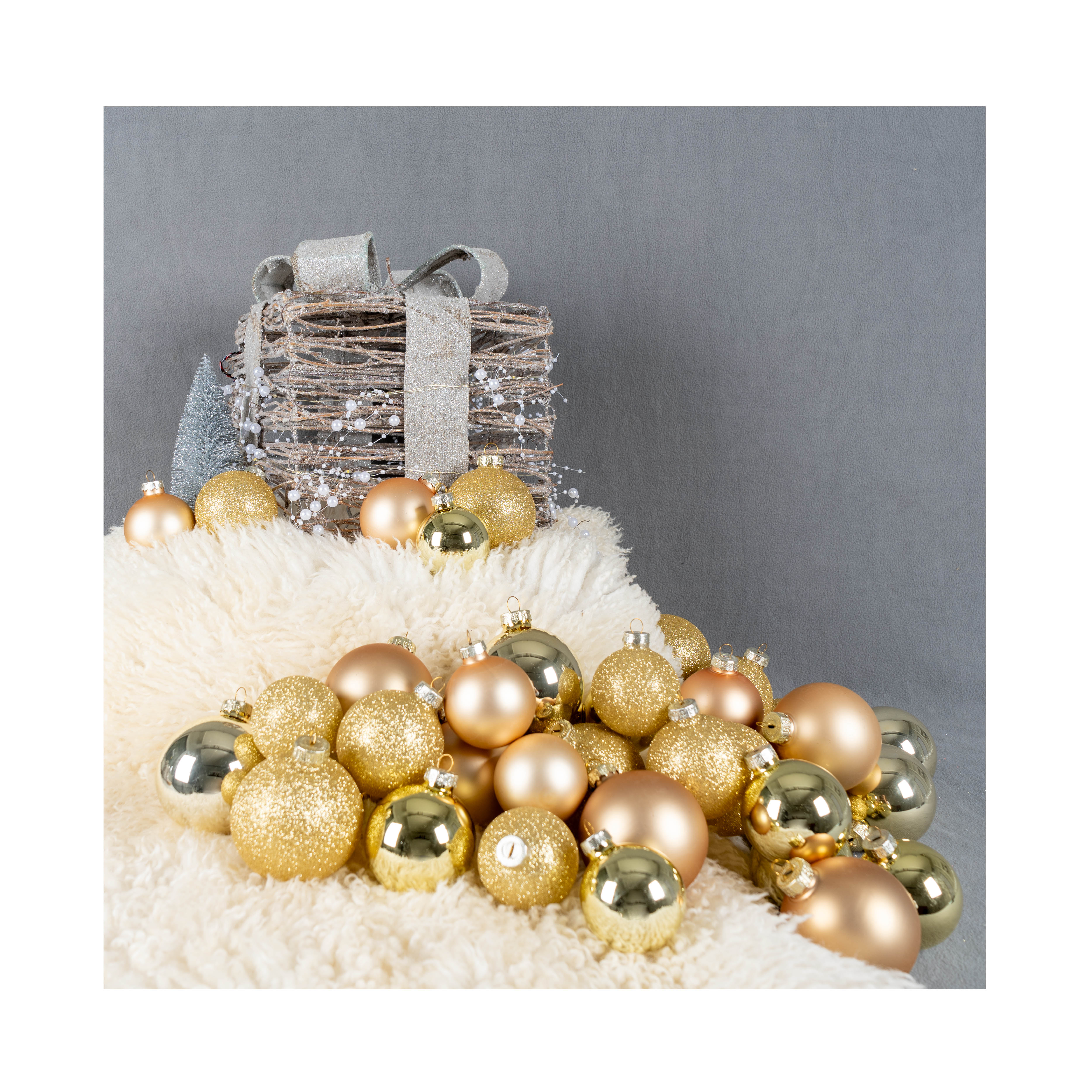 FS Star Weihnachtskugel 42er Set Gold