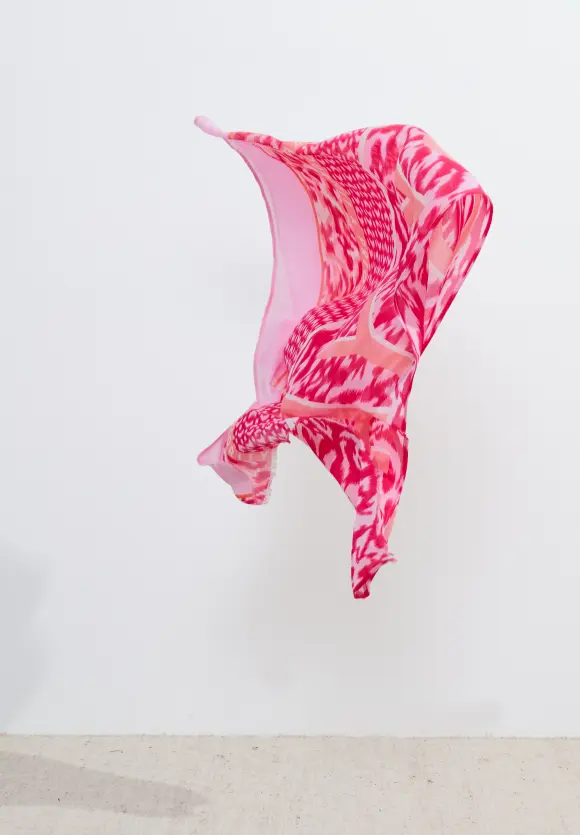 Print Modalschal - pink sorbet