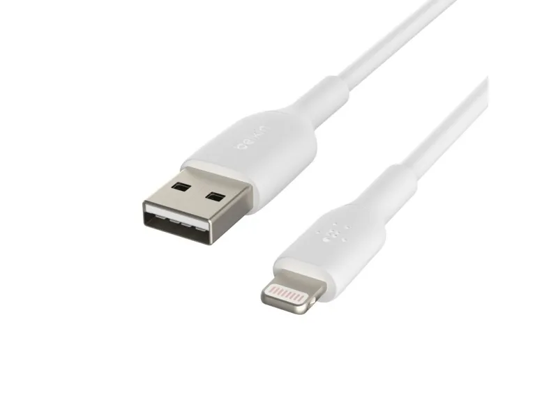 Belkin BoostCharge - Lightning-kabel - Lightning han til USB han - 3 m - hvid