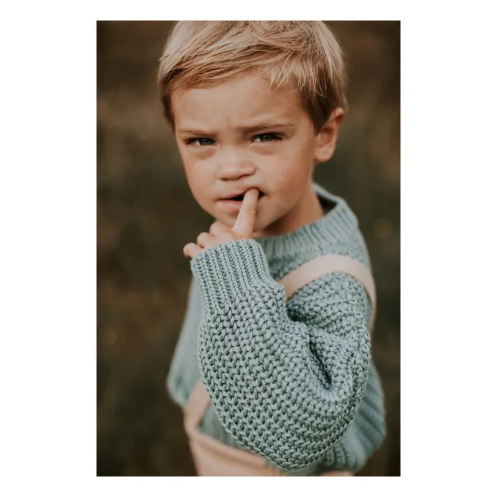 Yuki Pull Chunky Coton Bio | Bleu