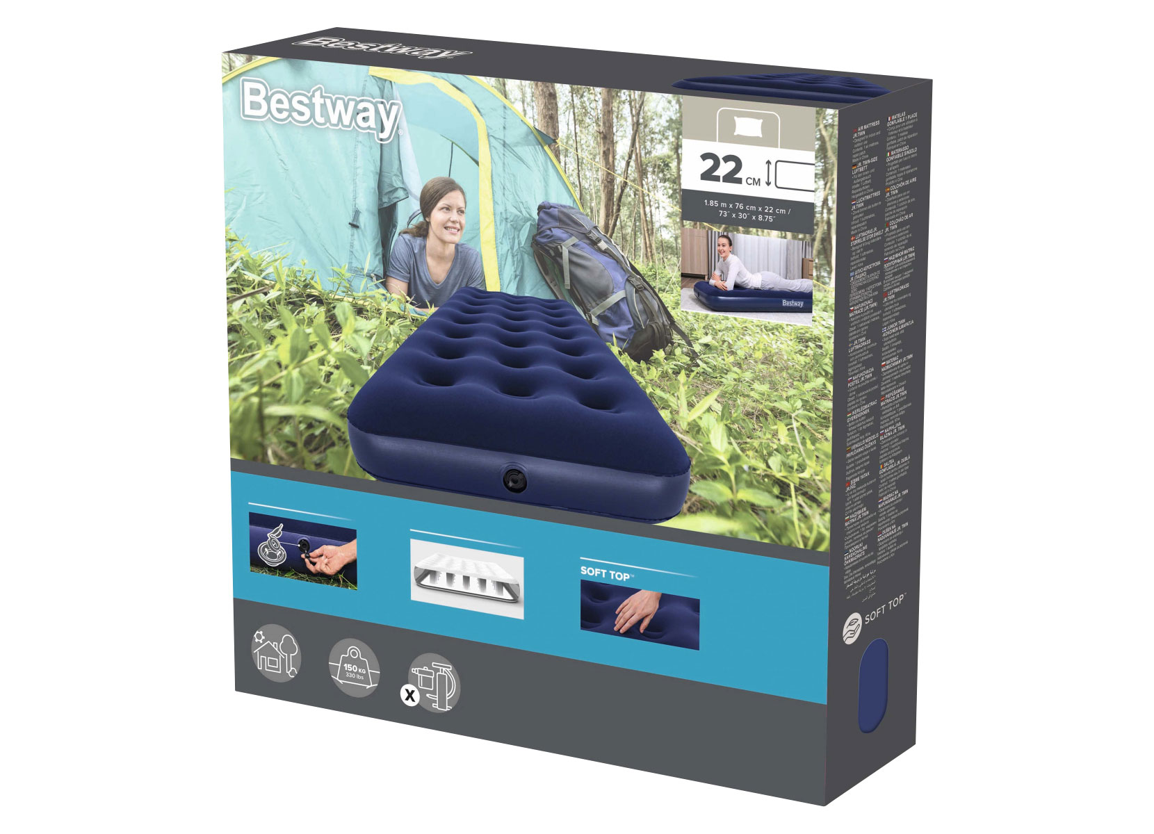 Bestway #67000 Single-Luftbett 185x76x22cm