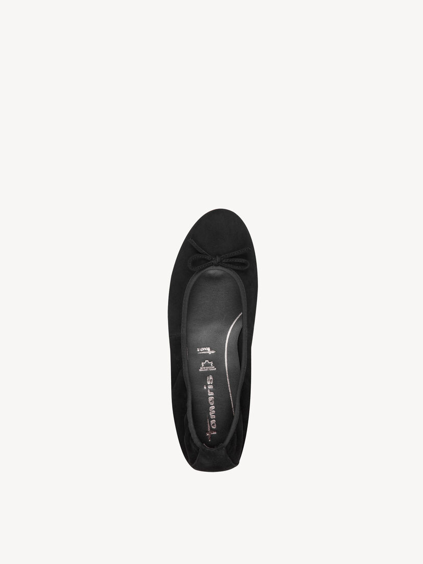 Leren Ballerina - zwart