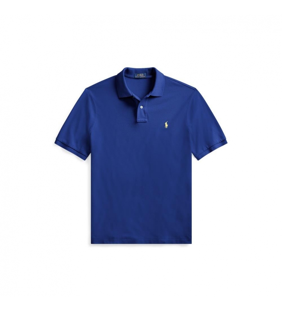 Polo Ralph Lauren Slim Fit Piqué, Azul
